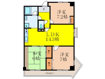 間取図 プランドール桃山