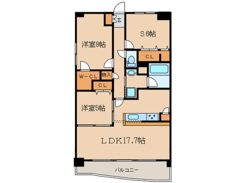 間取図 イーストコートアイ別院町