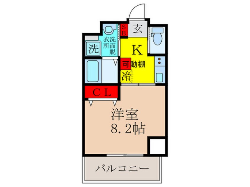 間取図 ｴｽﾃﾑｺｰﾄ吹田・朝日町（1302）