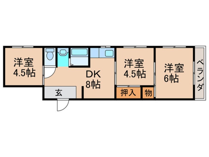 間取図 メゾンド福島