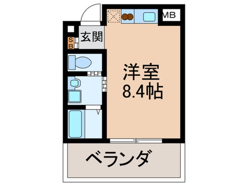 間取図 あべのリ－ザ