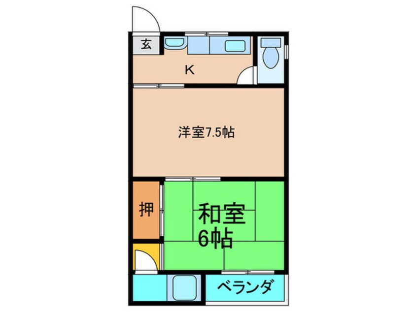 間取図 嶋川マンション
