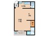嶋川マンション 1SKの間取り