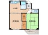 嶋川マンション 2Kの間取り