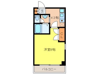 間取図 ビガ－ポリス１１８東田辺