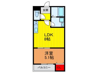 間取図 COURTYARD　Shimbashi