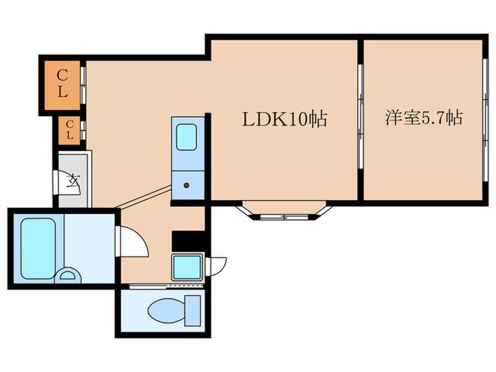 間取り図 星の子六角ビル