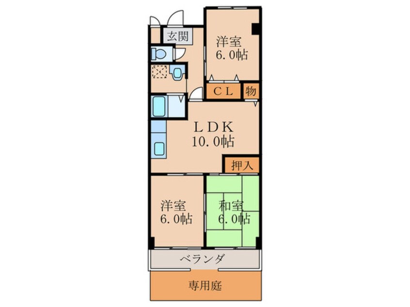 間取図 ﾈｵｸﾞﾗﾝﾄﾞｰﾙ伏見