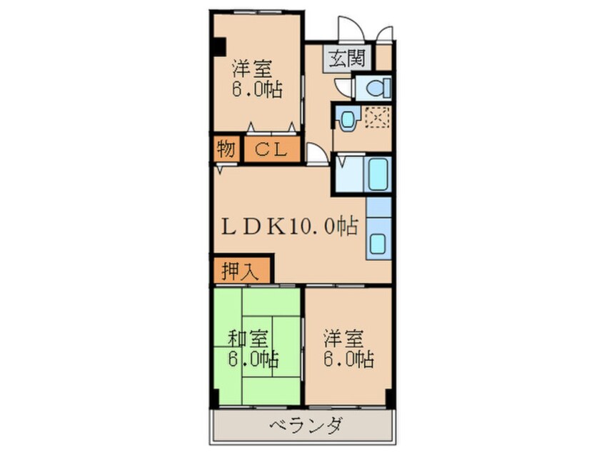 間取図 ﾈｵｸﾞﾗﾝﾄﾞｰﾙ伏見