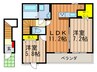 メゾン　ド　ポワール 2LDKの間取り