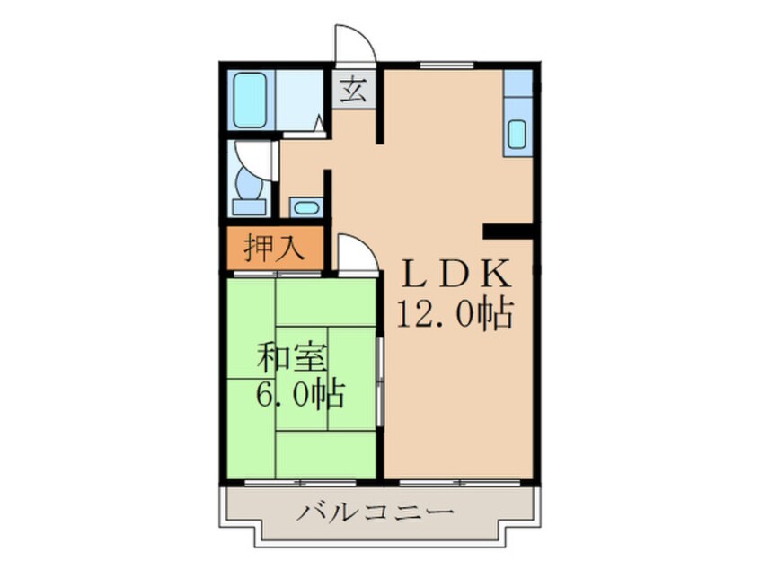 間取図 ｸﾞﾗﾝﾄﾞｰﾙ伏見