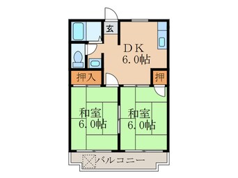 間取図 ｸﾞﾗﾝﾄﾞｰﾙ伏見