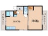 三笠フラッツ 1DKの間取り