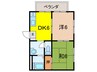 プチ・アンジュ 2DKの間取り