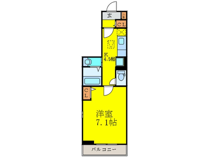間取り図 ラフレシール太秦Ⅰ