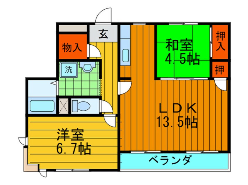 間取図 ヒルサイド・ビレッジ