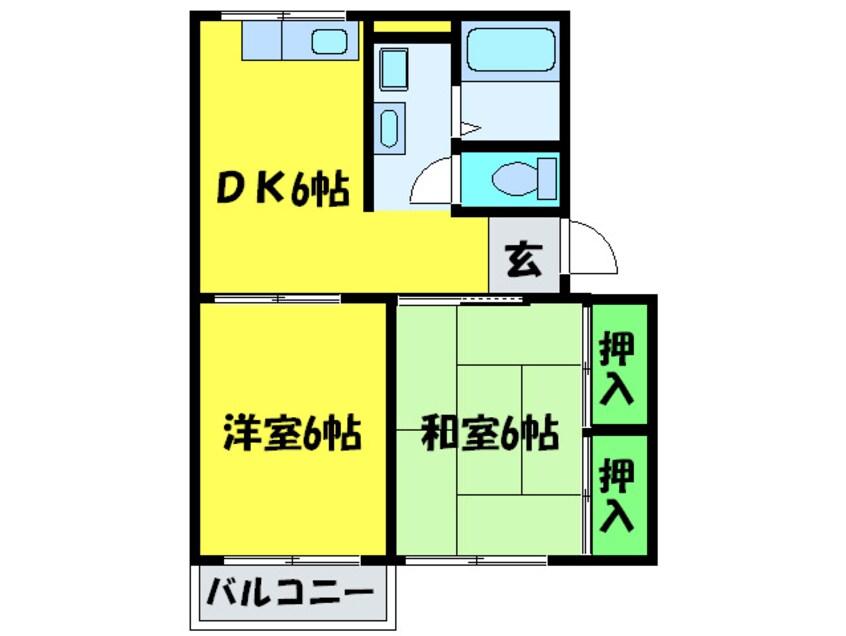 間取図 エクセレントＴＡＫＡ　Ｂ