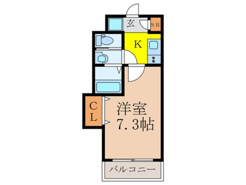 間取図 ラグゼ新大阪北