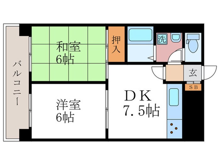 間取り図 ルミエ－ル出町柳（２０８）
