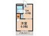 川原ビル 1DKの間取り