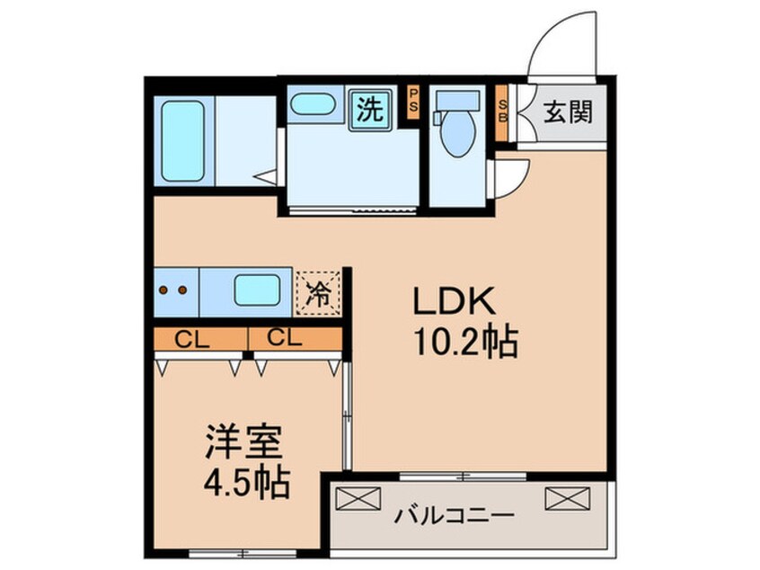 間取図 スワンズ京都東寺ガーデン(406)