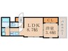 ｳｨﾛｰﾂﾘｰﾚｼﾞﾃﾞﾝｽ京都伏見 1LDKの間取り