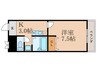plaisir山科 1Kの間取り