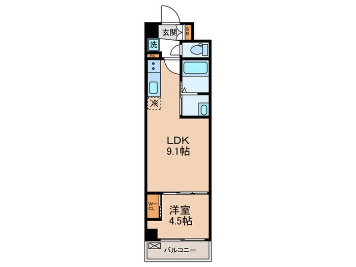 間取り図 スワンズ京都東寺ガーデン(407)