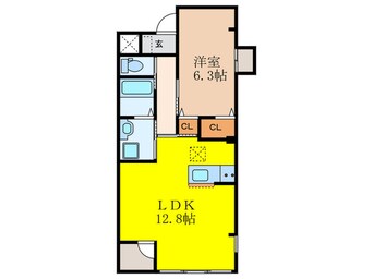 間取図 パレス・シェリール河崎