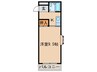 コ－ト黄檗 1Kの間取り