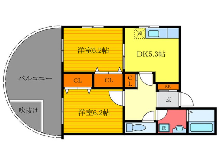 間取図 ファミ－ユ北清