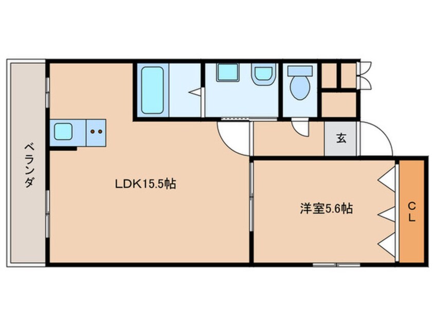 間取図 仮)枚方市北中振共同住宅　新築
