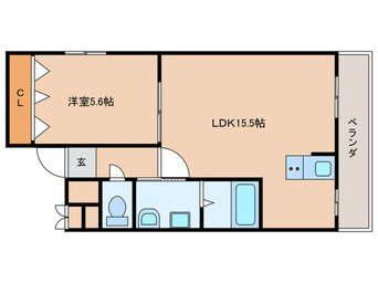 間取図 仮)枚方市北中振共同住宅　新築