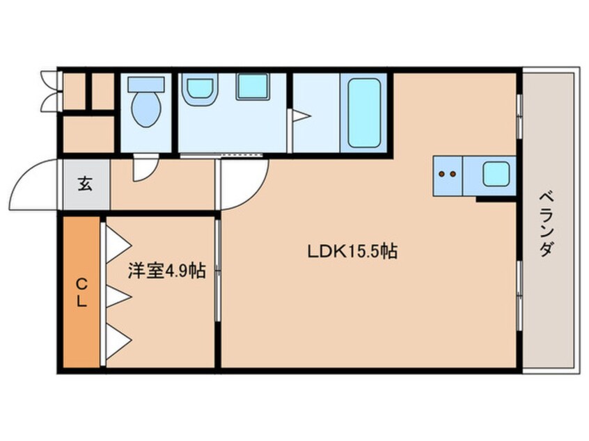 間取図 仮)枚方市北中振共同住宅　新築
