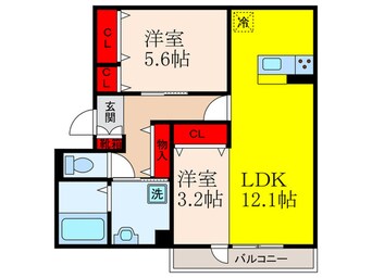 間取図 エスポワール老原