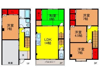 間取図 栄町貸家