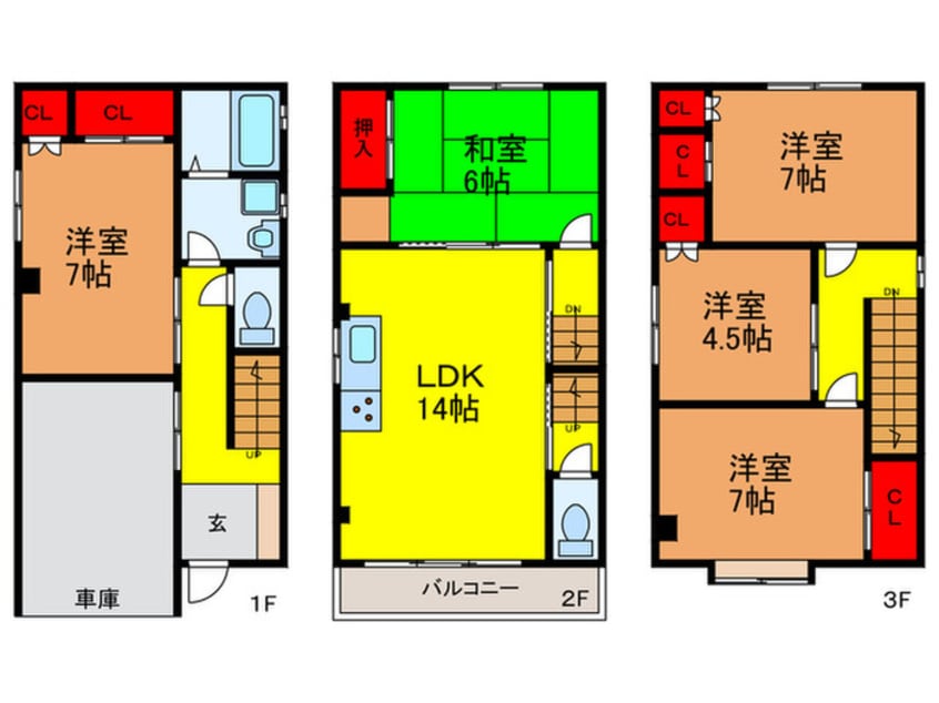 間取図 栄町貸家