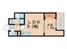 ラージヒル服部天神 1LDKの間取り