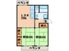 Ｃａｓａ辻久 2LDKの間取り