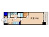 サンシティ草津駅前2号館 1Kの間取り