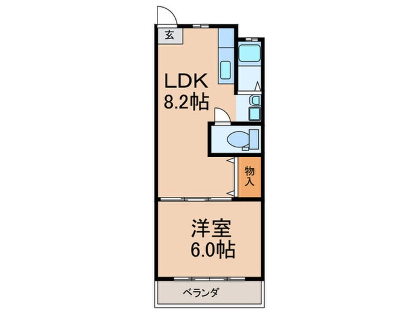 間取図 喜多源第一マンション