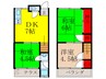 桃園文化住宅 3DKの間取り
