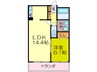 シャ－メゾンフィオ－レ 1LDKの間取り