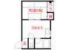 .アビリティ住吉 1DKの間取り
