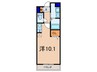 エアリ－イ－スト 1Rの間取り