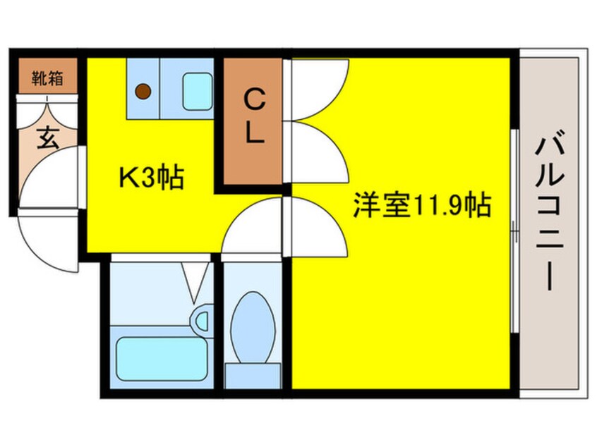 間取図 古門前丸美ビル