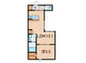 ＲＡＰＰＯＲＴ西宮 1LDKの間取り