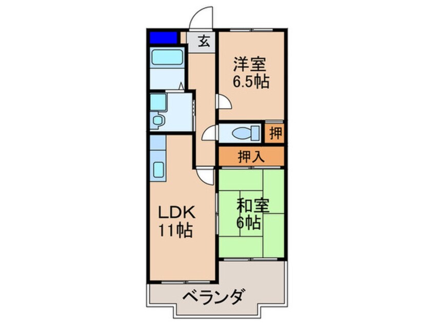 間取図 ラポート池の川