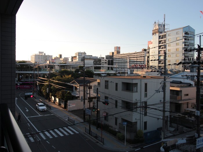 室内からの展望 中条プレイス