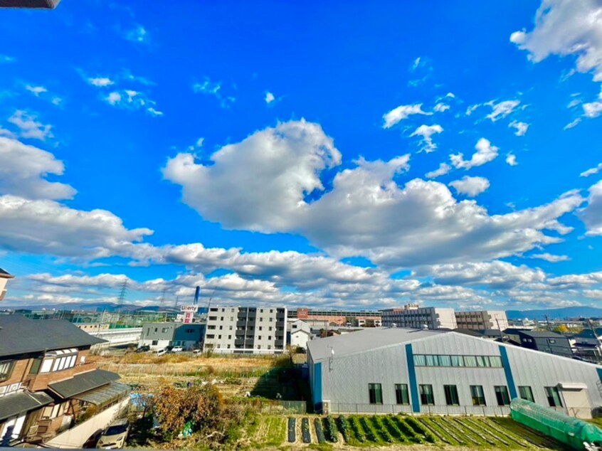 室内からの展望 天美ハイツ